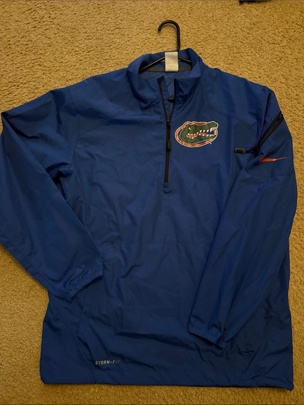 Nike Blue Florida Gators Quarter-Zip Windbreaker